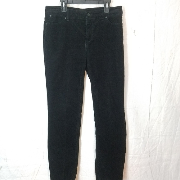 Talbots flawless five pocket straight black corduroy pants - Picture 2 of 9
